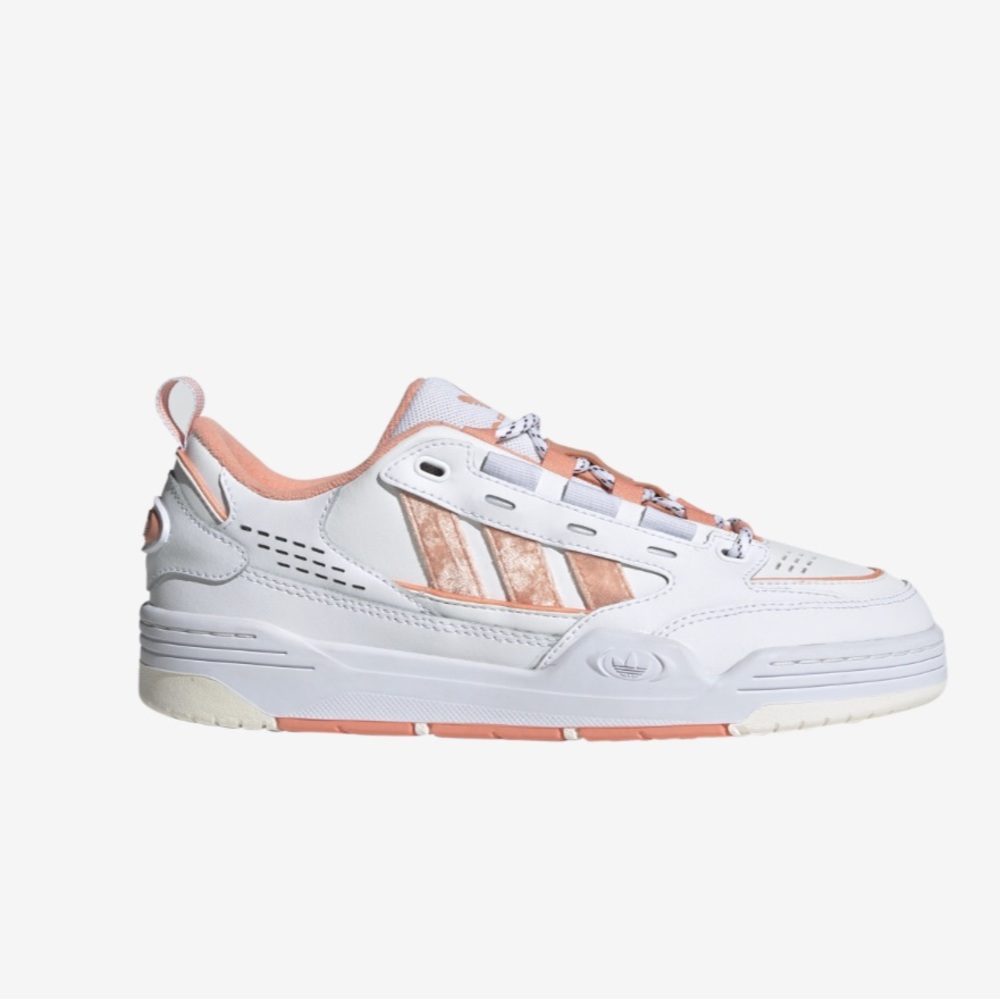 adidas White and Peach Athletic Shoes